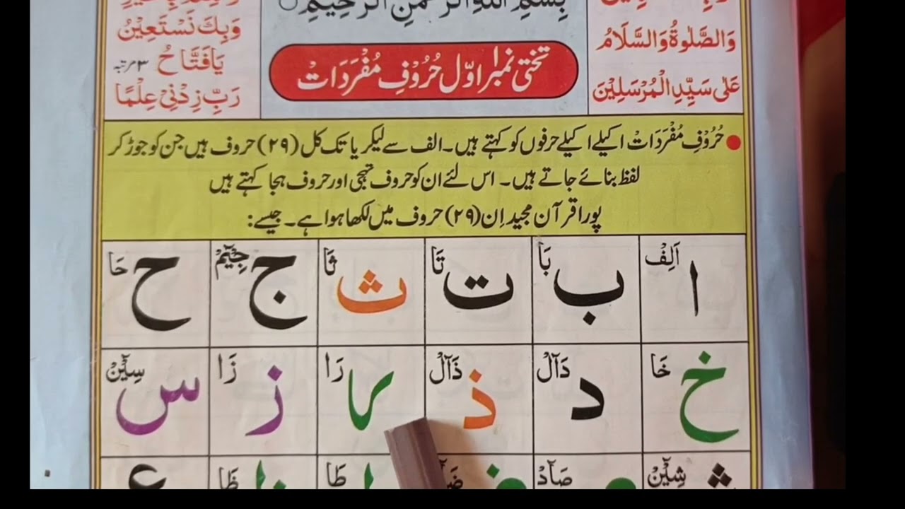 Noorani Qaida Pehli Takhti | Noorani Qaida Lesson 1 | Quran Seekhne Ka Asaan Tarika