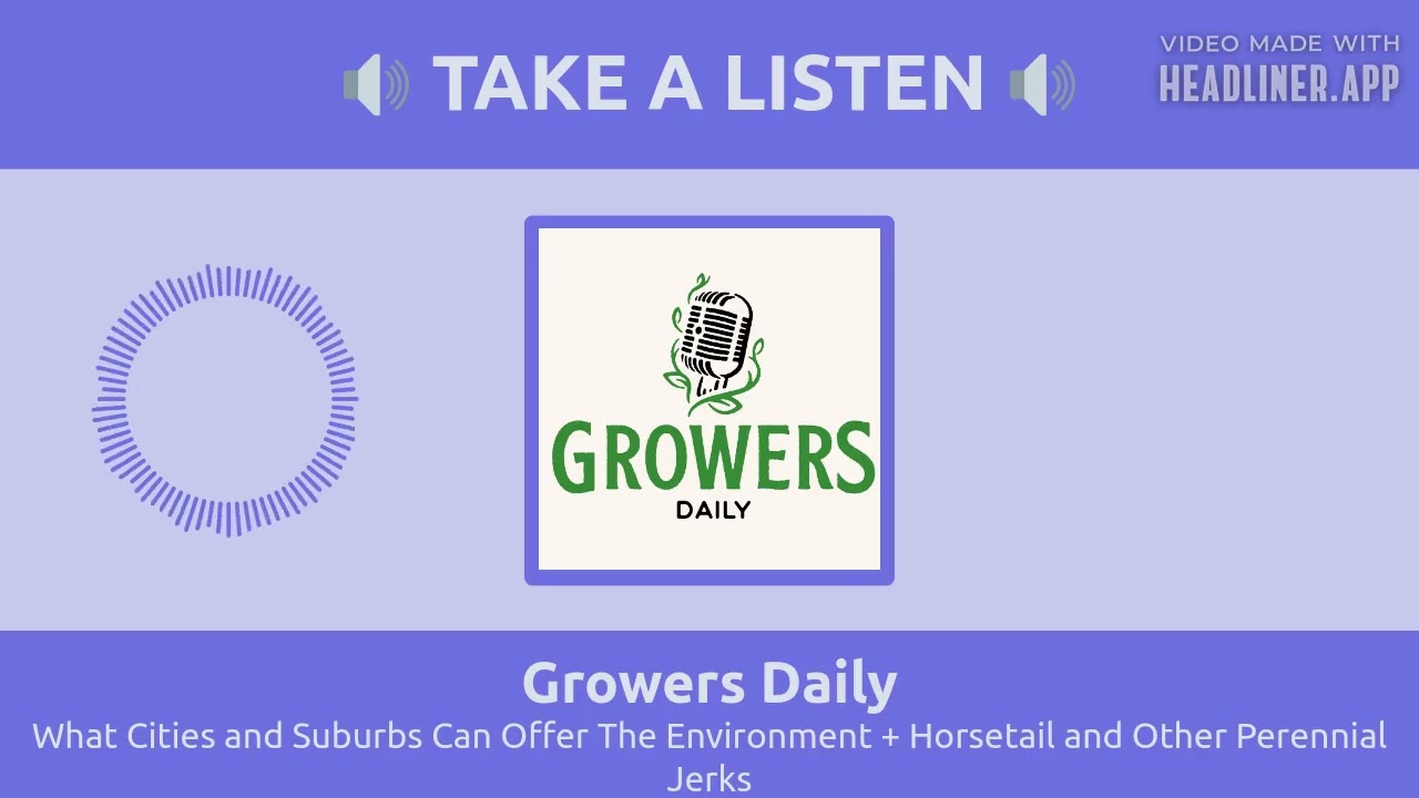 What Cities and Suburbs Can Offer The Environment + Horsetail and Other Perennial Jerks |...