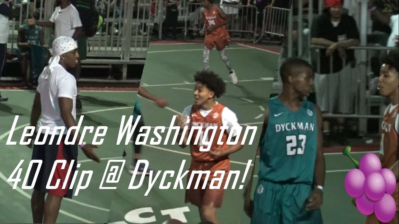 BIG Jelly!! Leondre Washington goes for 40 In Front of Isaiah Washington @ Dyckman! Jellyfam!