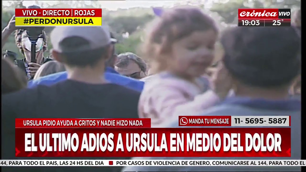 El último adiós a Úrsula en el medio del dolor
