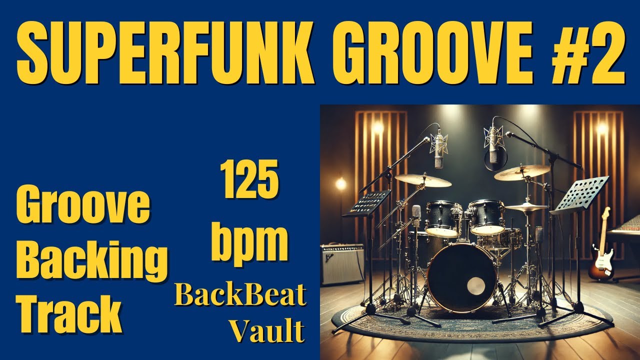 Superfunk Groove #2  125 BPM | High-Energy Pocket Funk Beat #funkdrums #drumloop #funkdrumgrooves