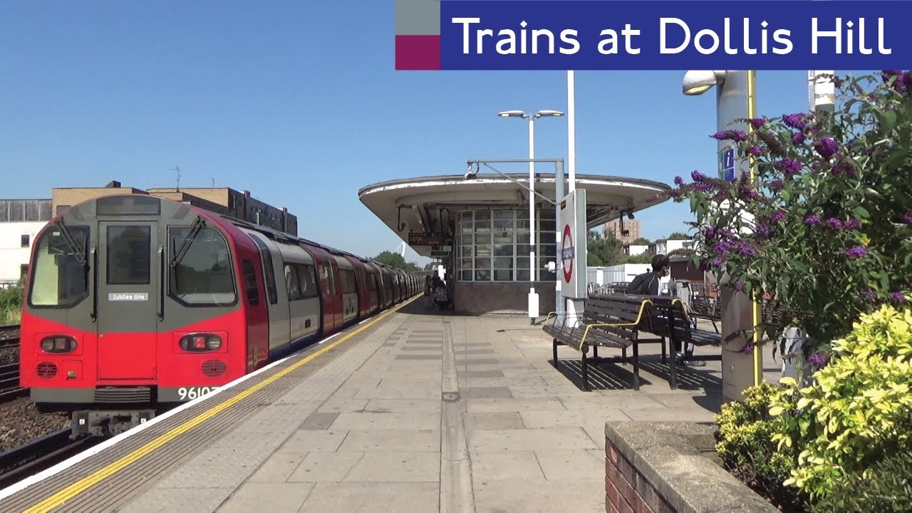 London Underground, Metropolitan And Jubilee Line Trains At Dollis Hill