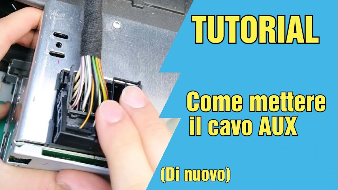 Installare cavo AUX (di nuovo) - Ford Fiesta 2007 Tutorial - stereo 6000CD