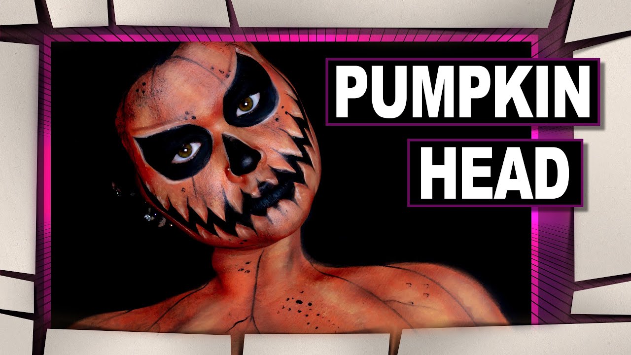 PUMPKIN HEAD  - Halloween Makeup Demo