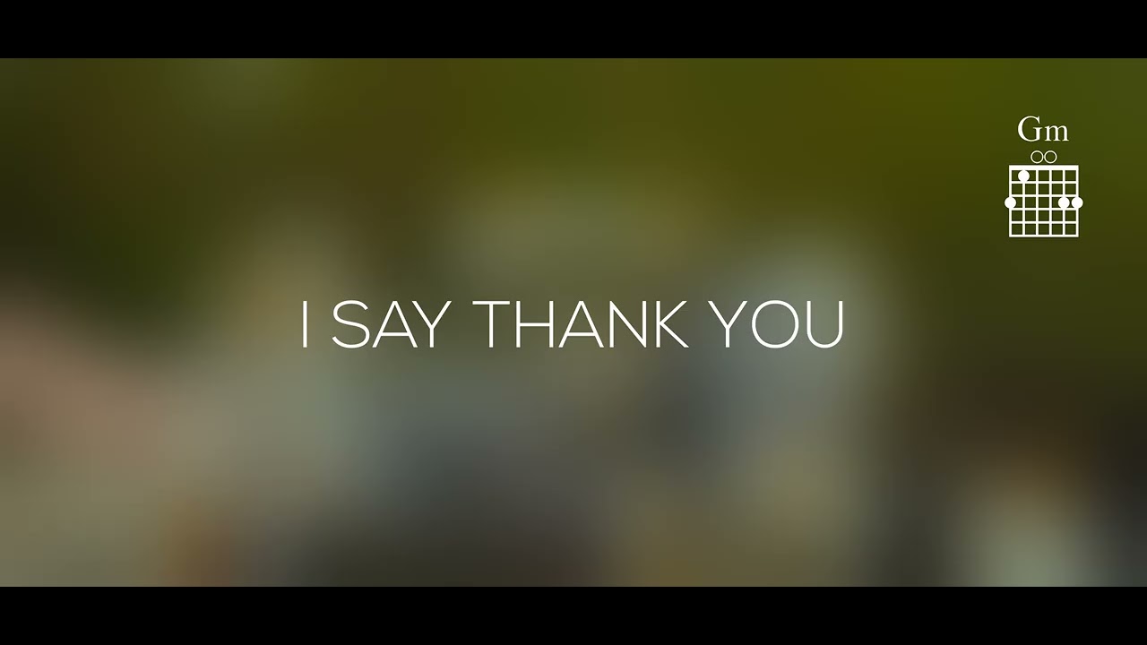 i say thank you - Lyric Video - Regina Reznick