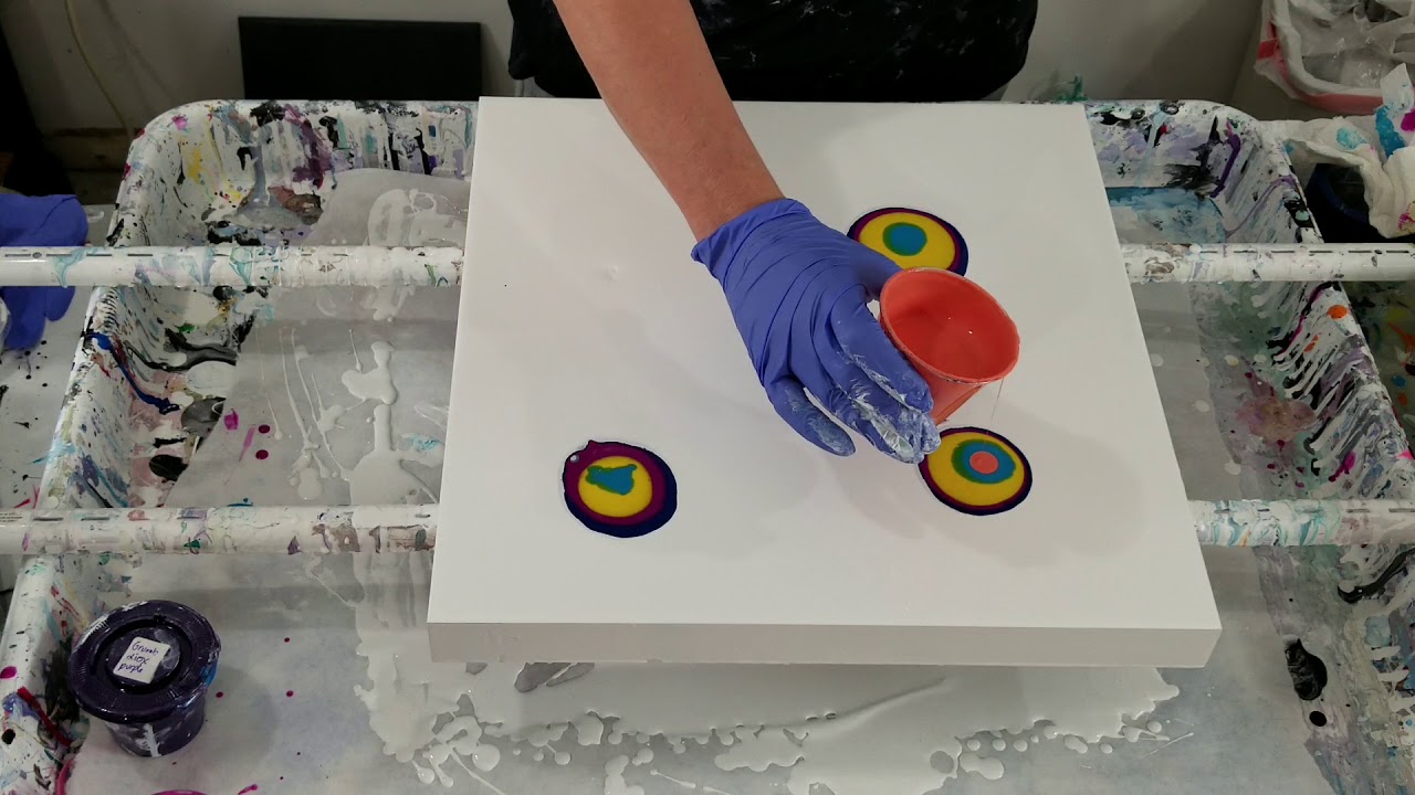 (441) Acrylic pouring mallet smash plus hairdryer