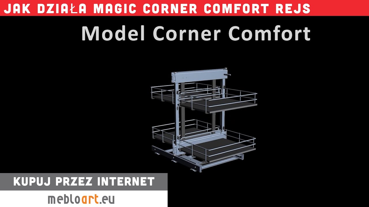 Zobacz ! Magic corner comfort CLASSIC, EVO, SILVA firmy Rejs  szafka narożna