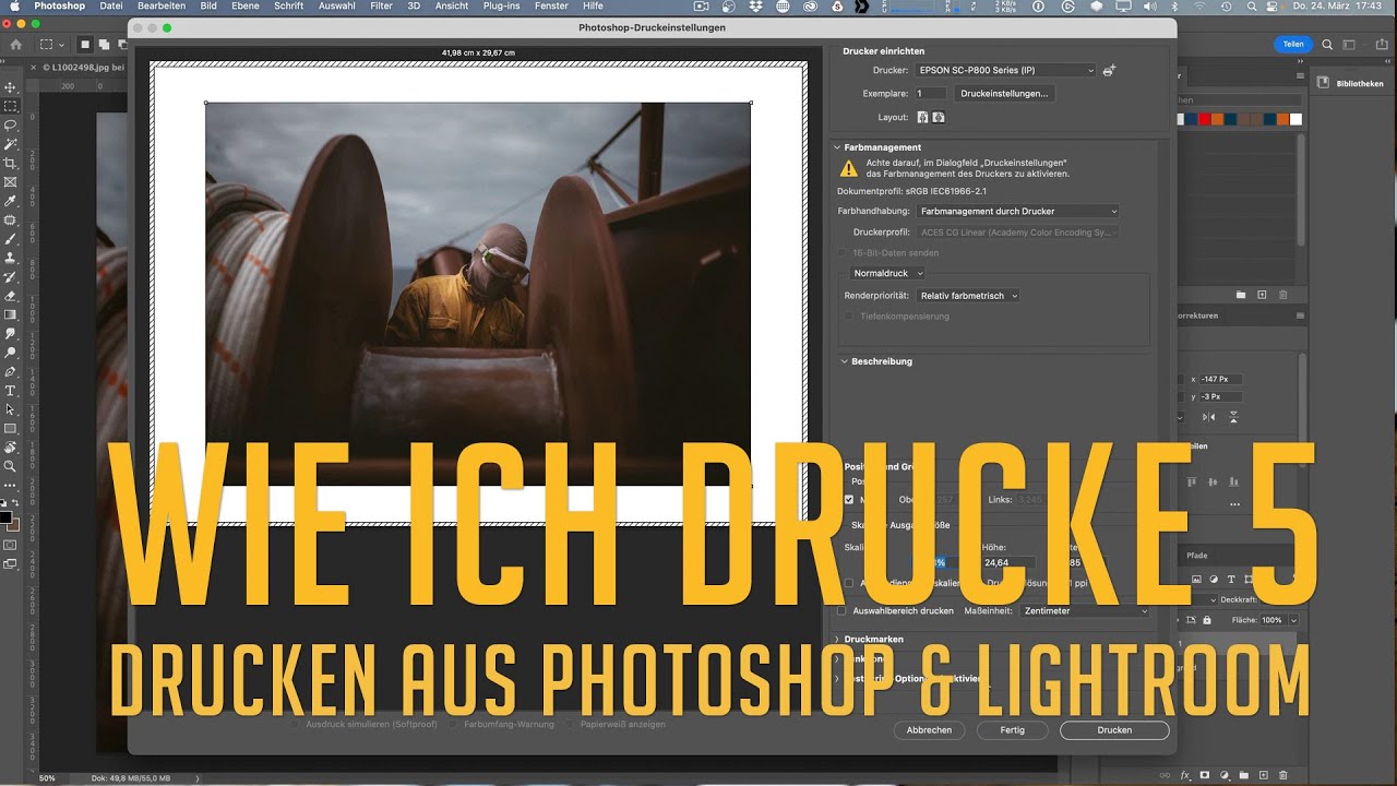 Wie ich drucke 5 - Drucken aus Photoshop und Lightroom