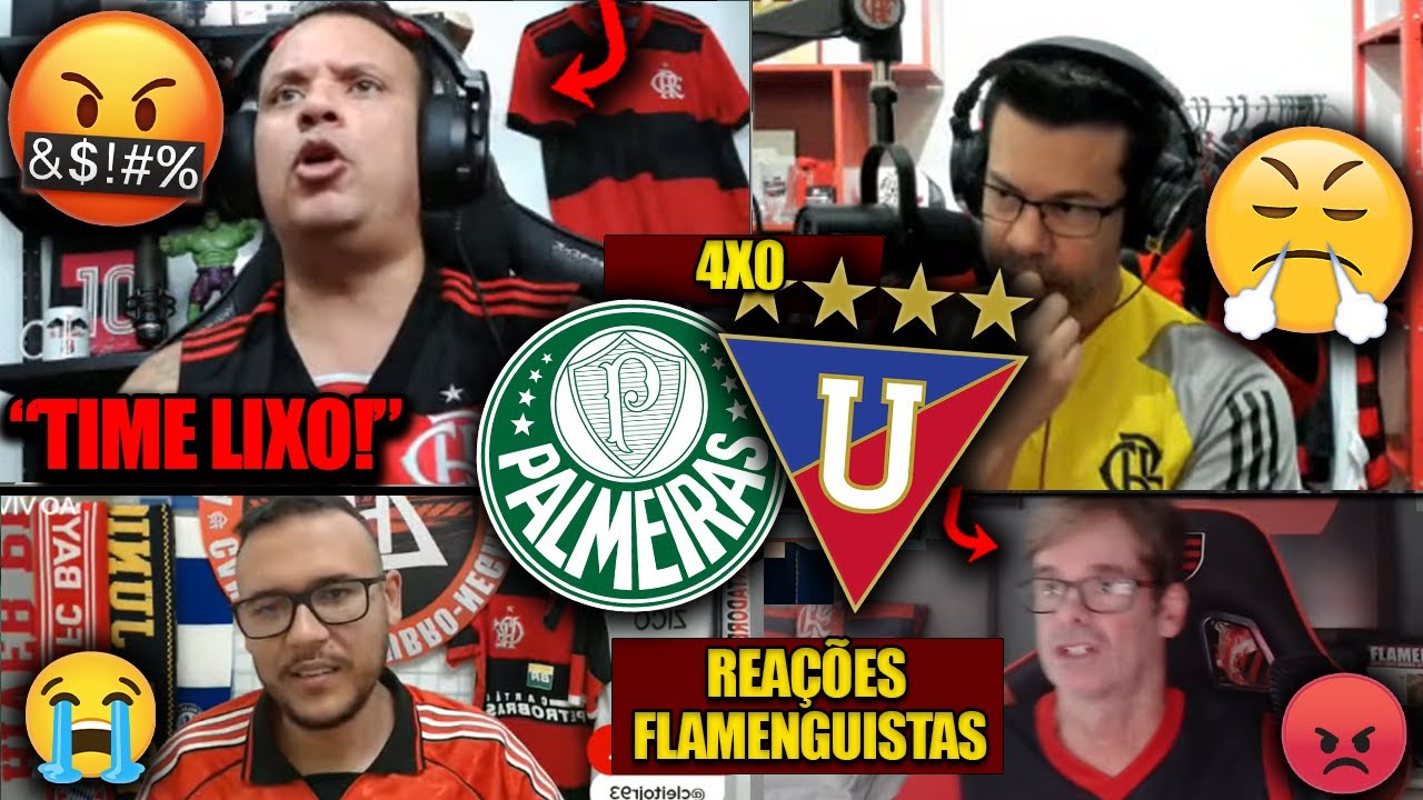 REAÇÕES dos FLAMENGUISTAS com a CLASSIFICAÇÃO do VERDÃO - PALMEIRAS 4X0 LDU [REACT LIBERTADORES]