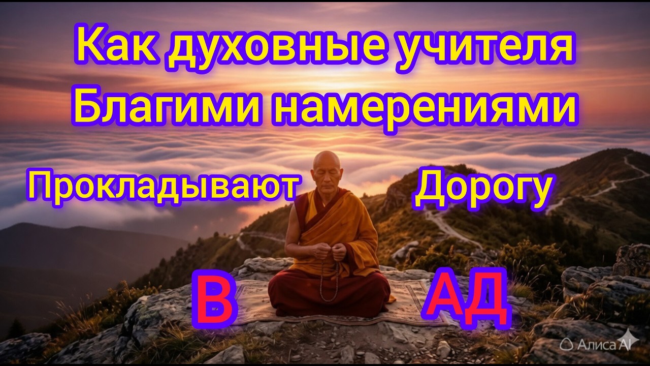 как духовные учителя благими намерениями уводят в ад.