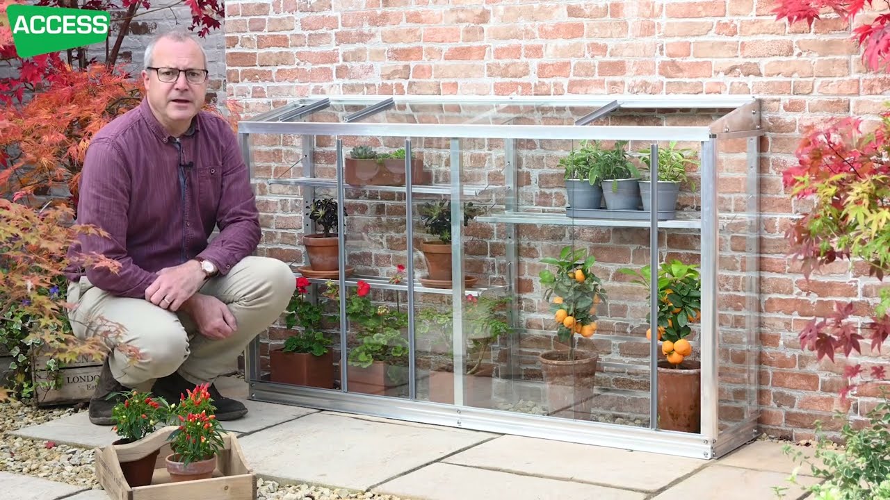 5ft (1.51m) half Westminster mini greenhouse