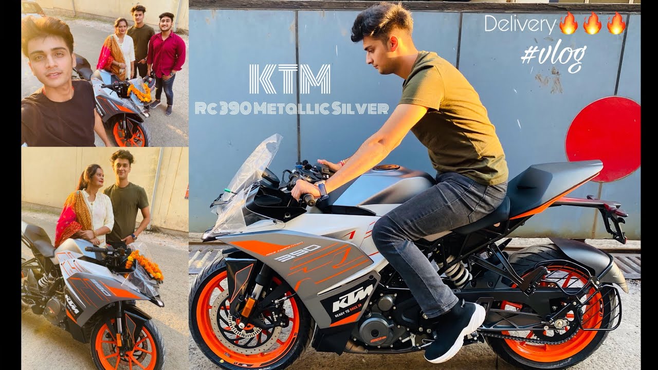 Got My New Bike || KTM RC 390 Bs6 2020 || Metallic Silver || First in JAMMU 🔥🔥🔥