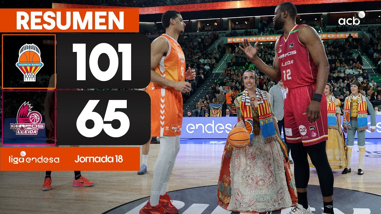 Valencia Basket - Hiopos Lleida (101-65) RESUMEN | Liga Endesa 2025-26