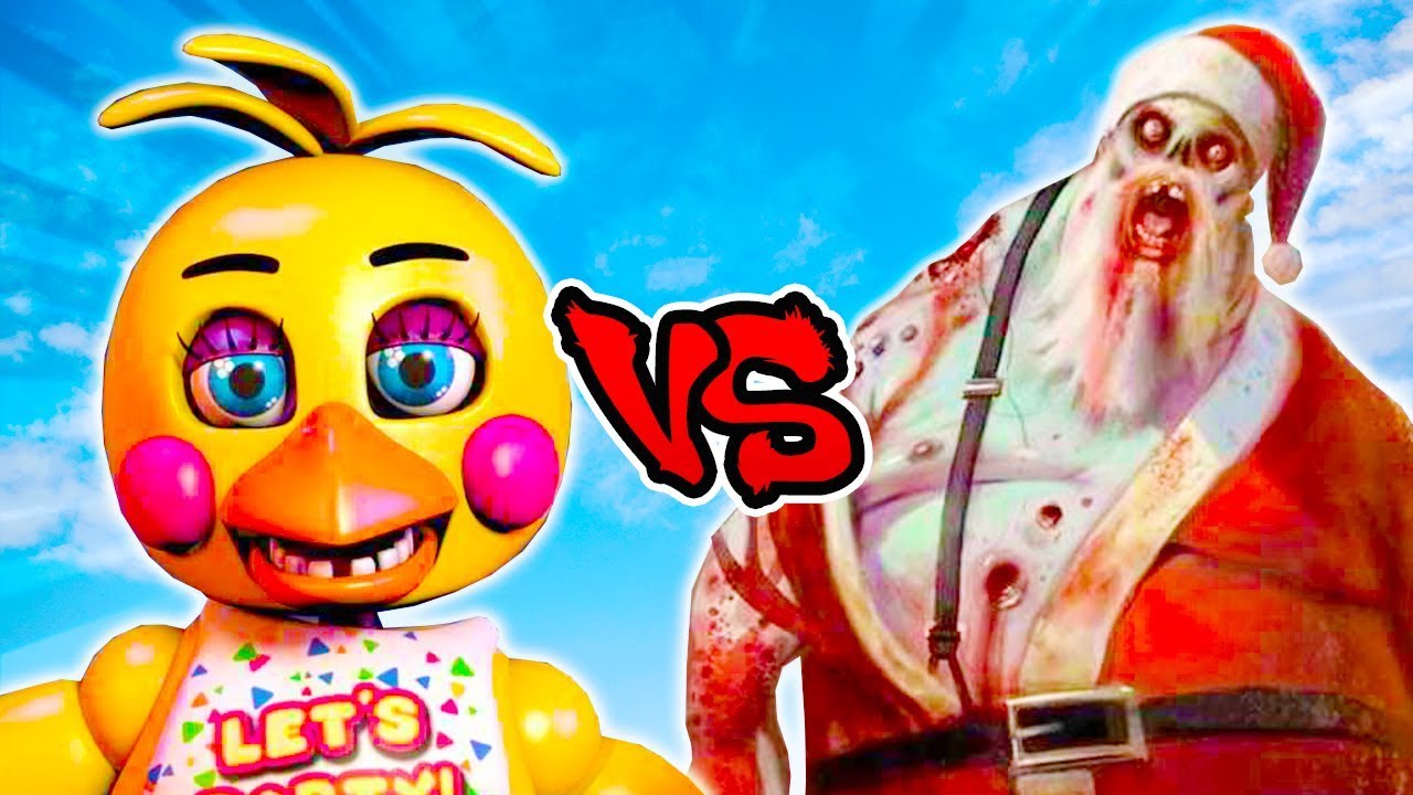 Toy Chica Vs Zombie Santa - Epic Battle - Left 4 dead 2 Gameplay (L4D2 FNAF Custom Skin Mod)