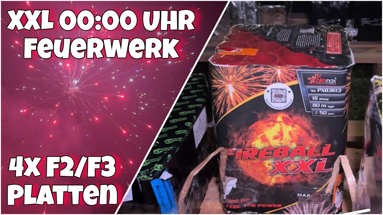 FETTES 0 Uhr FEUERWERK in Spandau 🎆 | 4 XXL Paletten #feuerwerk #pyro #silvester #newyear