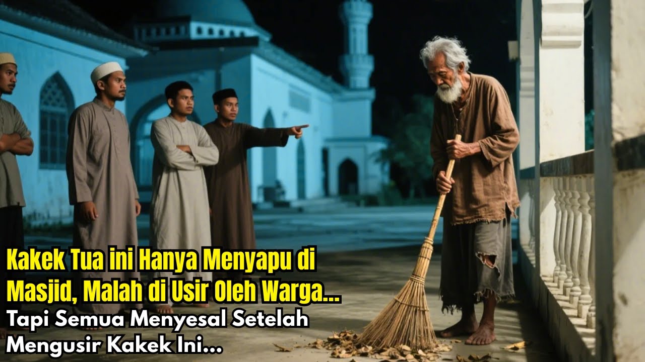 Tukang Sapu Masjid Diusir Warga, Ternyata Kekasih Allah yang Menyamar..