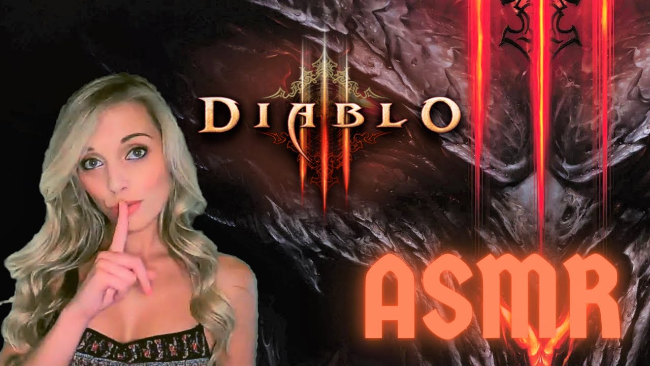 ASMR gaming - Diablo III - leveling (season 23 - demon hunter) - soft spoken, controller sounds