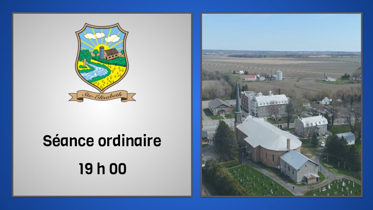Séance ordinaire de la municipalité de Ste-Élisabeth (16 février 2026)