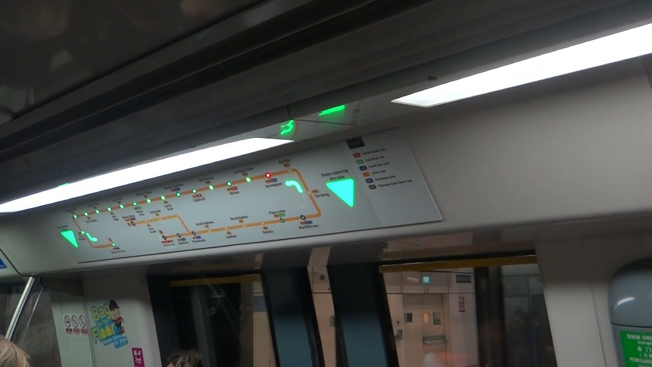SMRT Trains C830C Shanghai E/Alstom Metropolis - Serangoon to Lorong Chuan (Old Chime, Circle MRT)