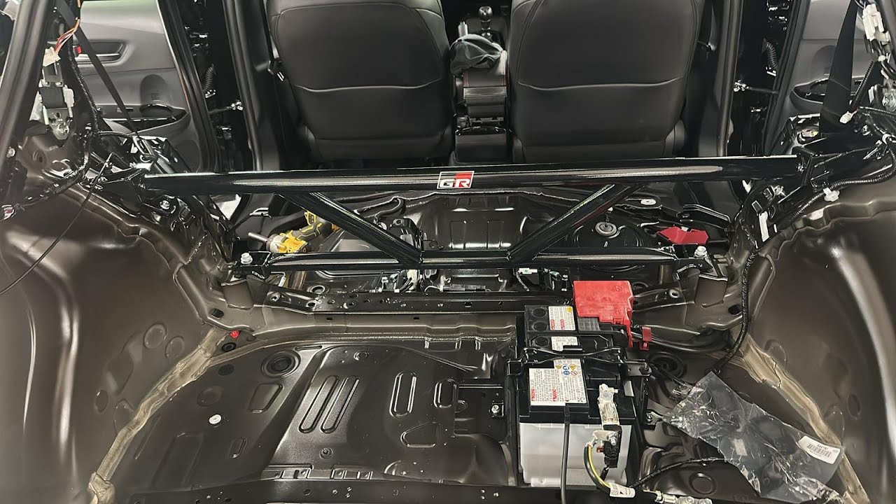 Gr Corolla Option rear trunk brace install Pov