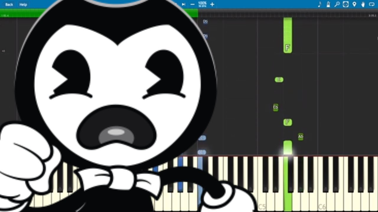 Bendy and The Ink Machine Song - Absolutely Anything Piano Tutorial / Cover CG5 ft. OR3O