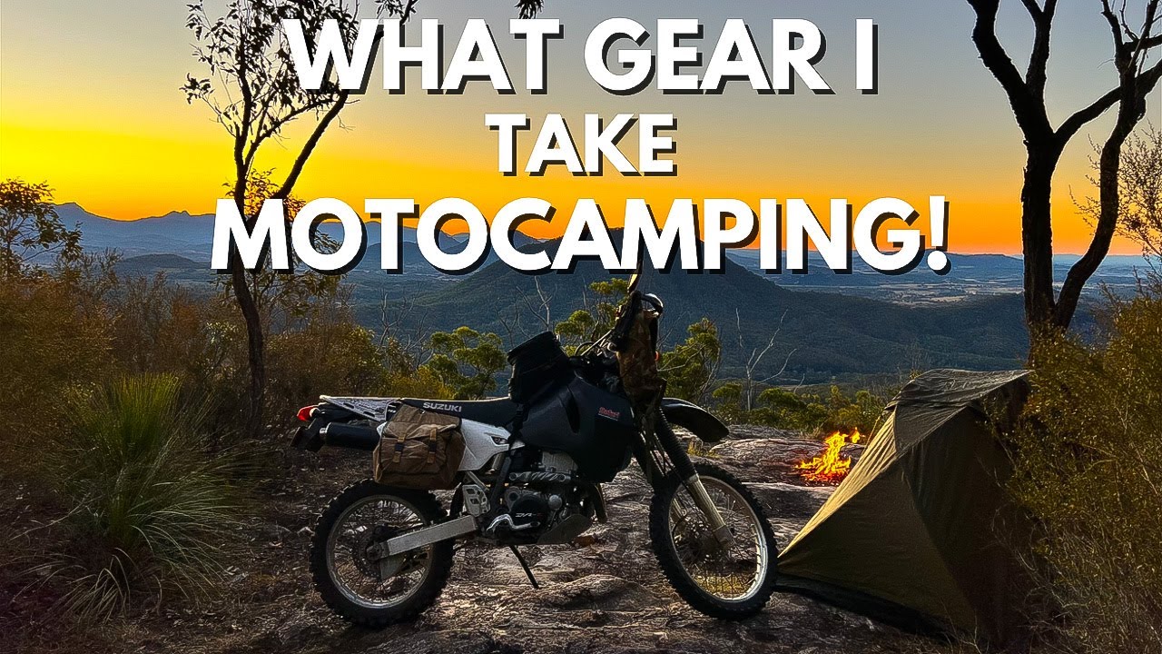 My ESSENTIAL items I take MOTOCAMPING...