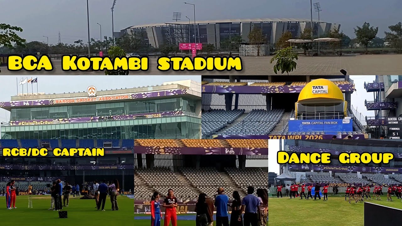 WPL FINAL MATCH RCB V/S DC KOTAMBI STADIUM 🏟️ VADODRA 
