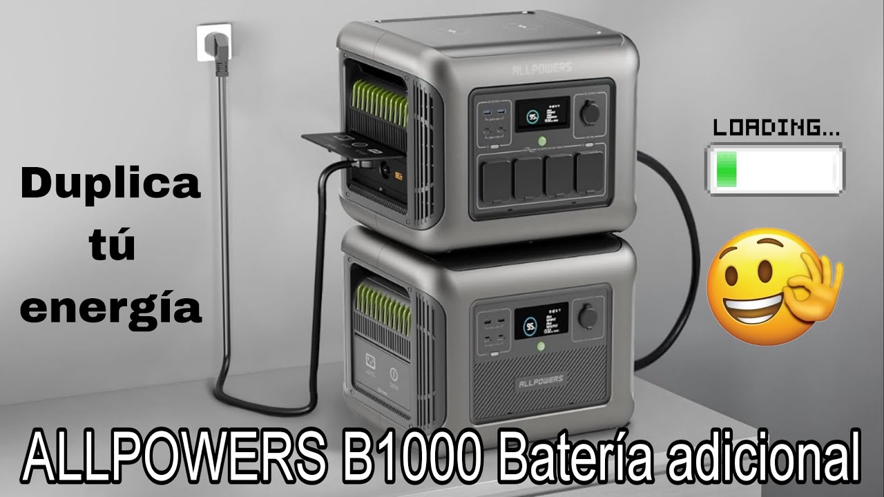 ALLPOWER R1500 + B1000 🔋 !DUPLICA LA ENERGÍA DE TU ESTACIÓN¡ 🌞