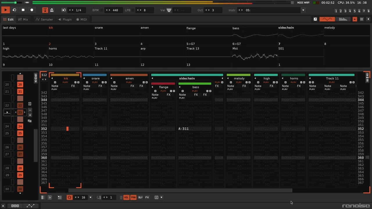 Renoise breakcore 4