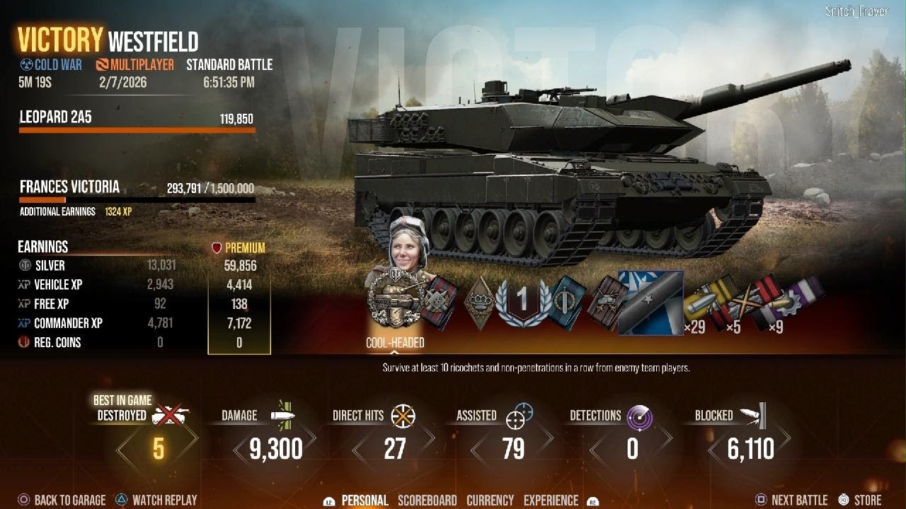 World of Tanks - Leopard 2A5 - MVP