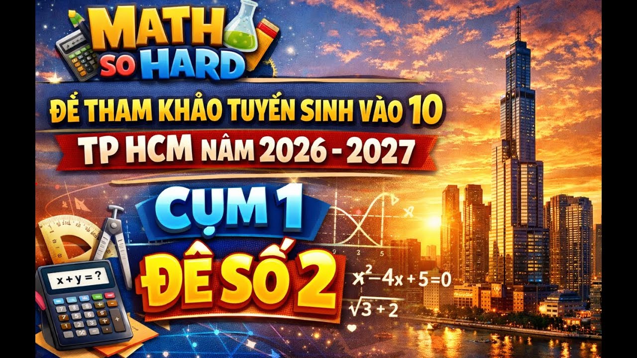TOAN TUYỂN SINH 10 CHƯƠNG TRÌNH MỚI NĂM 2026 2027 CHO 2K11 ĐỀ 2 cụm 1