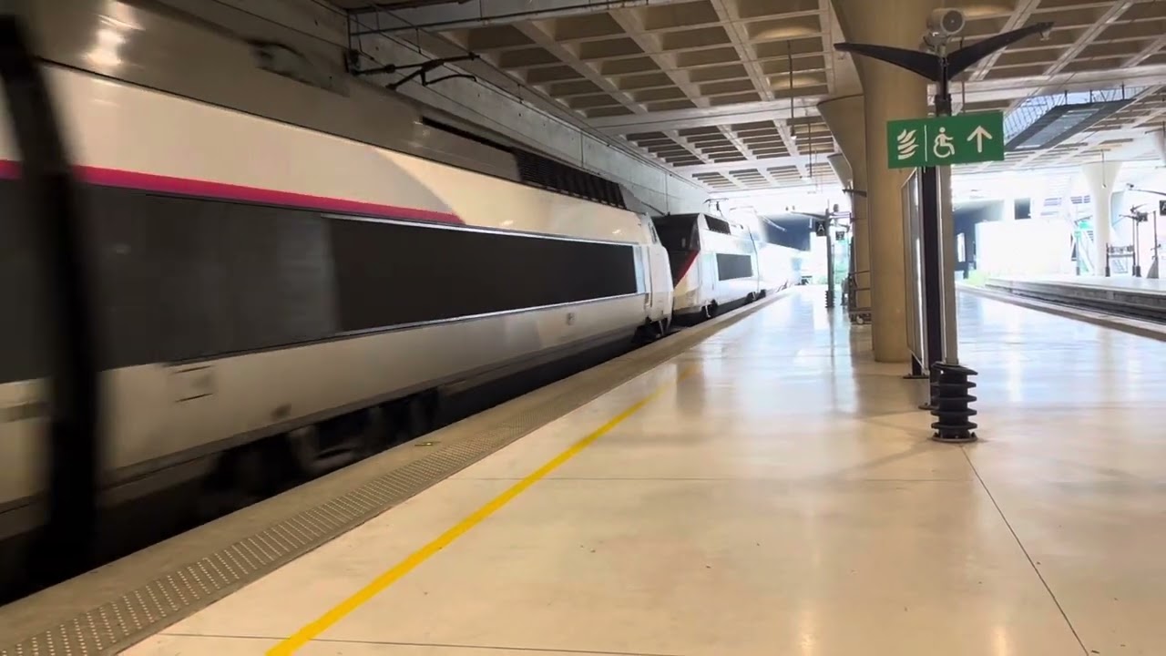 TGV Oui departing Marne La Valley Chessy.
