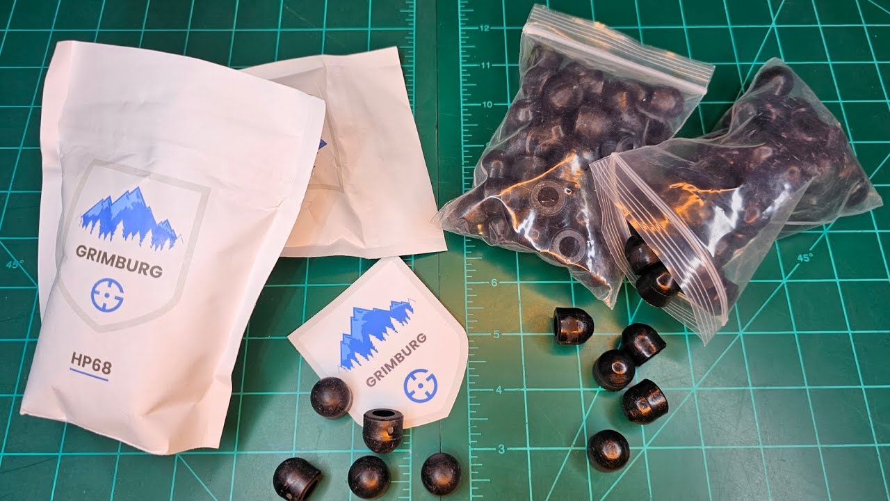 Grimburg HP68 vs. Riotball LL Paintball Projectiles