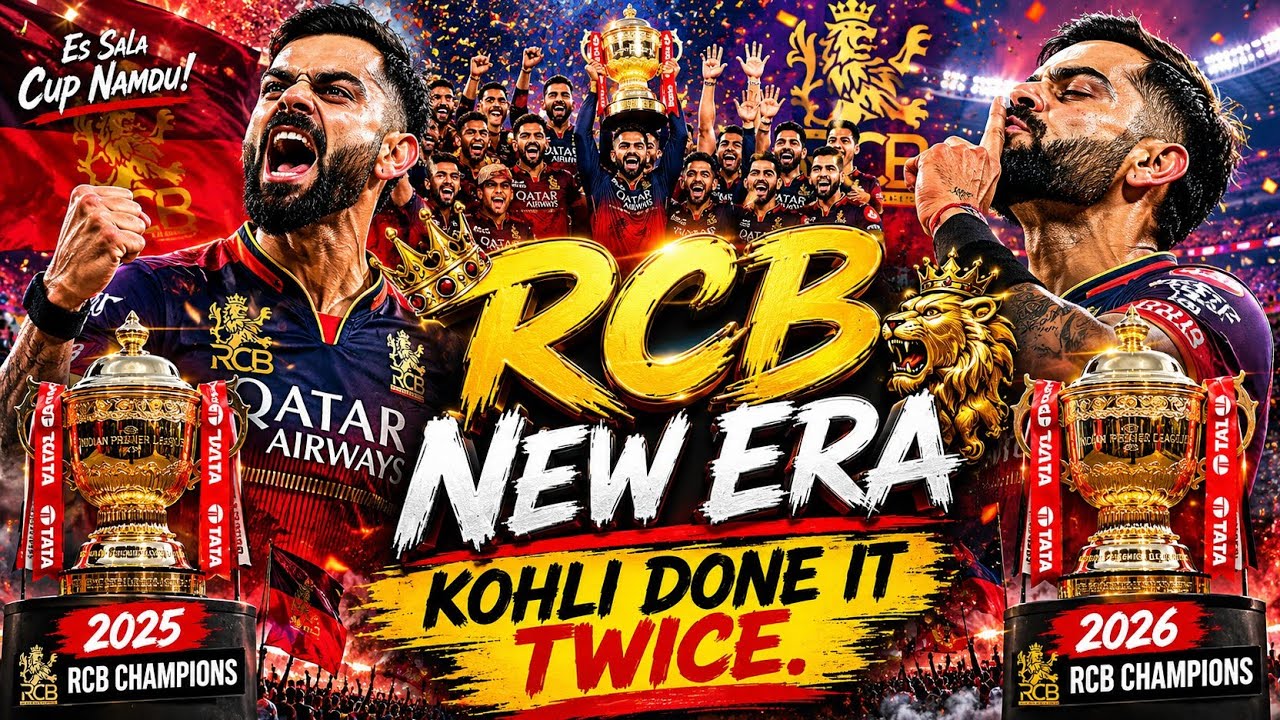 RCB Created History! 🏆 Back-to-Back IPL Champions|Virat Kohli's Dream Comes True @iviratkohli @ICC  