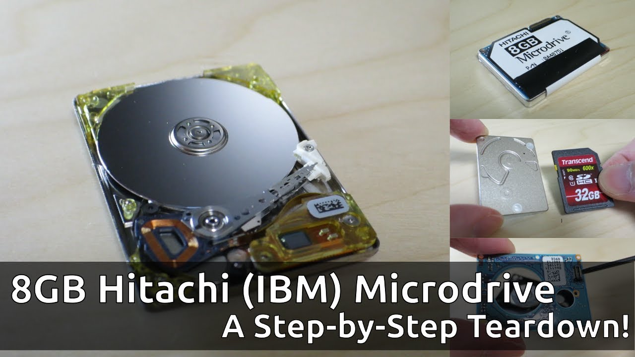 Teardown of a Hitachi (IBM) Microdrive: Step-by-Step Video