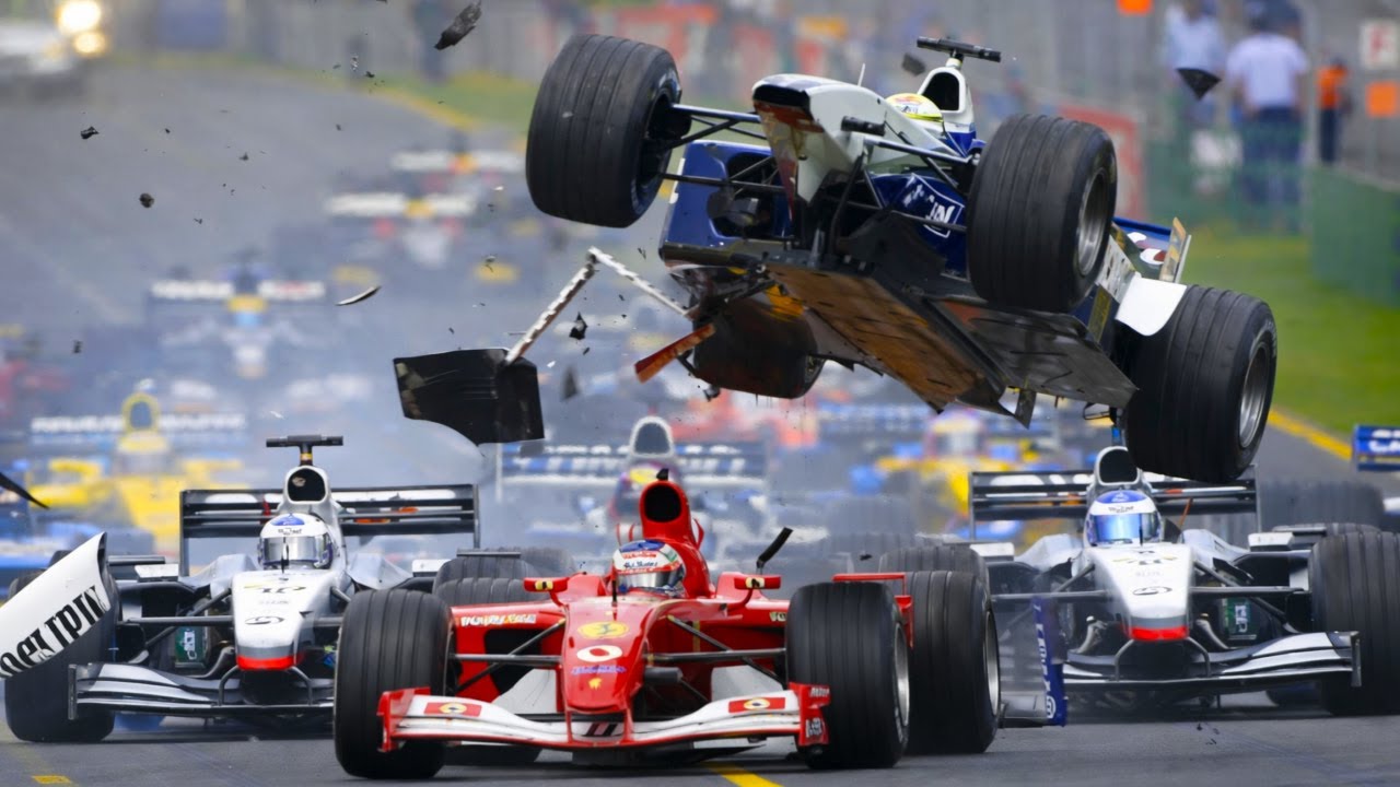 Top 30 Airborne F1 Crashes | The Most Famous Flying Cars in Formula 1