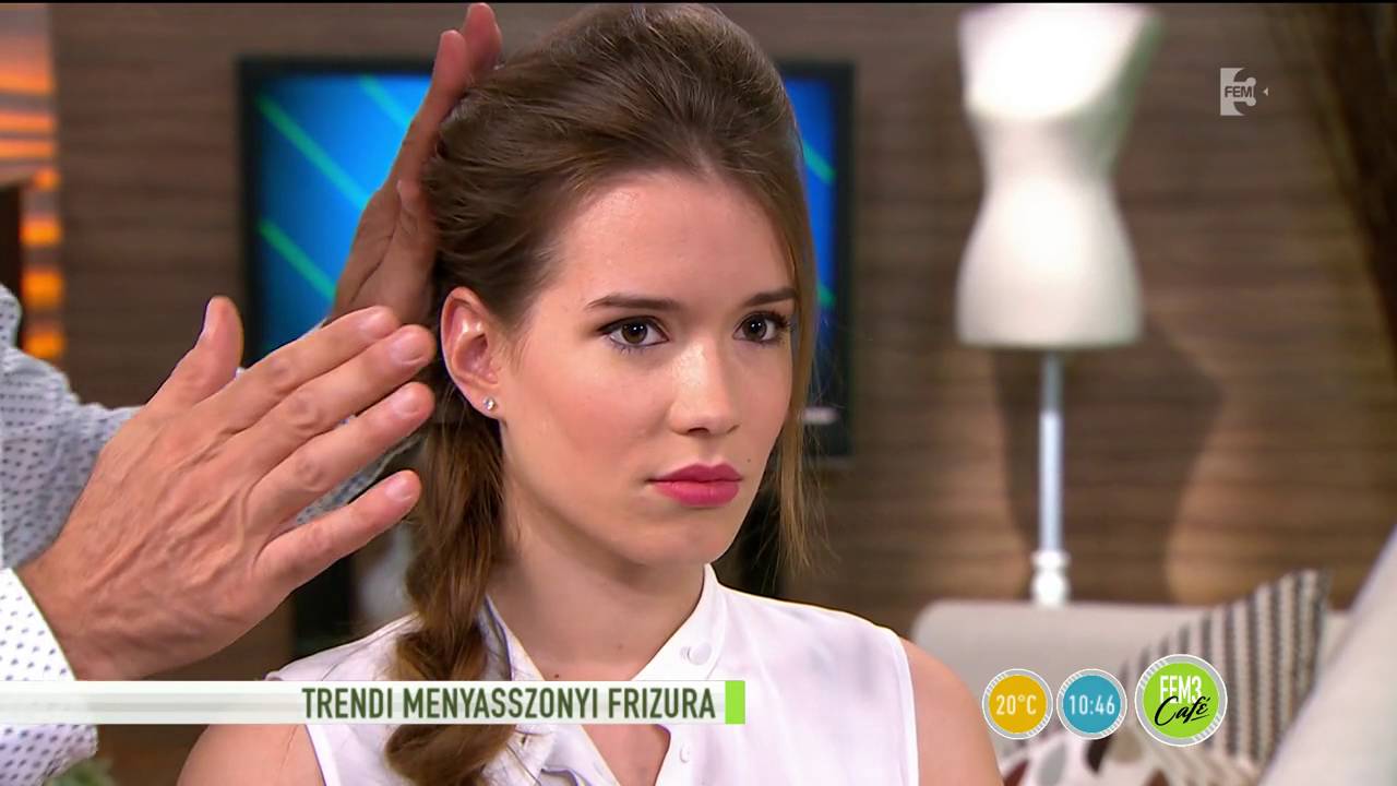 Elegáns fonat menyasszonyoknak Hajas Lacitól - tv2.hu/fem3cafe