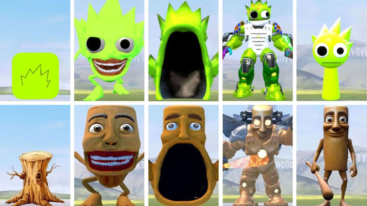 WHO WILL WIN? EVOLUTION OF ALL SPRUNKI OWAKCX LIME VS ALL TUNG TUNG TUNG SAHUR In Garry's Mod!