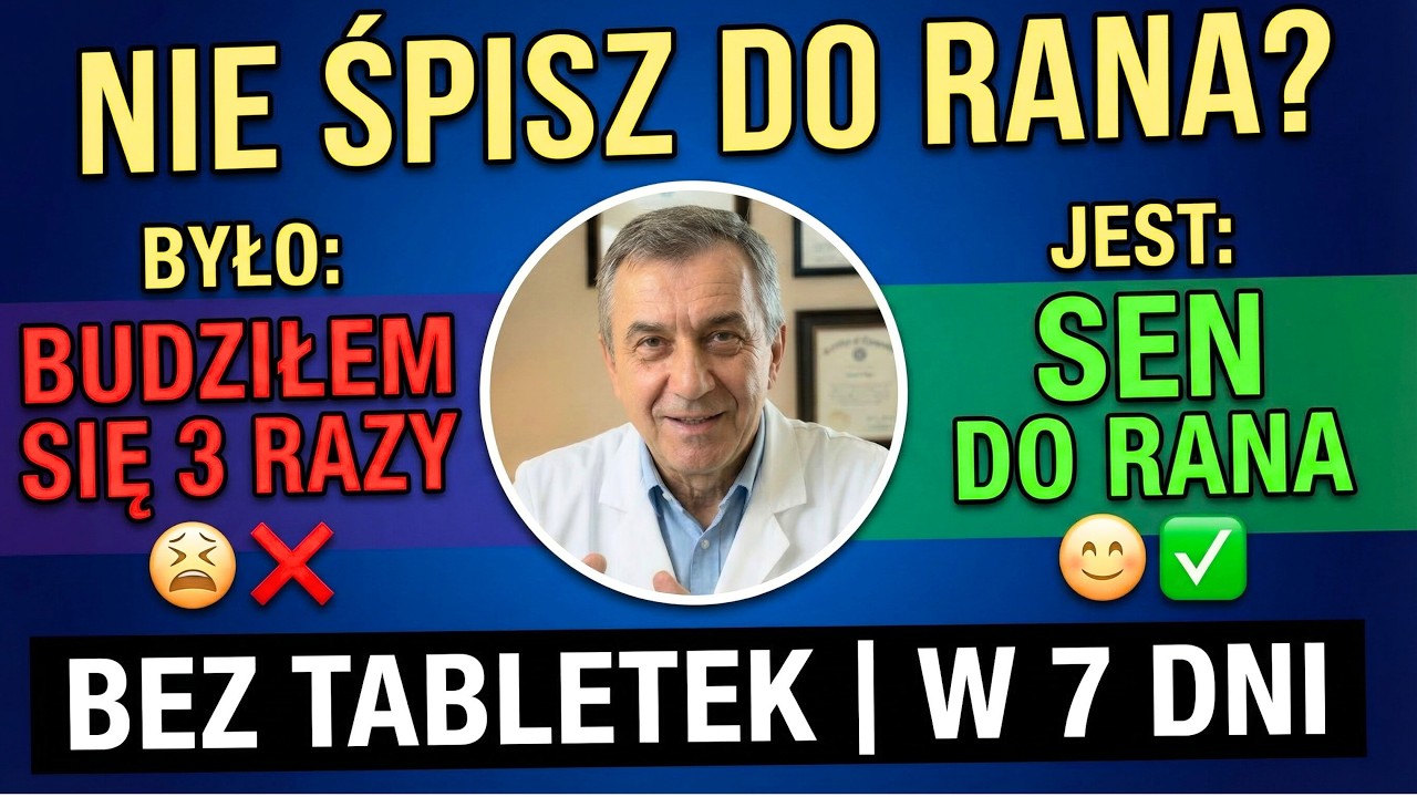 Bezsenność po 50-tce? Odstaw tabletki. 5 minut dziennie i śpisz do rana.