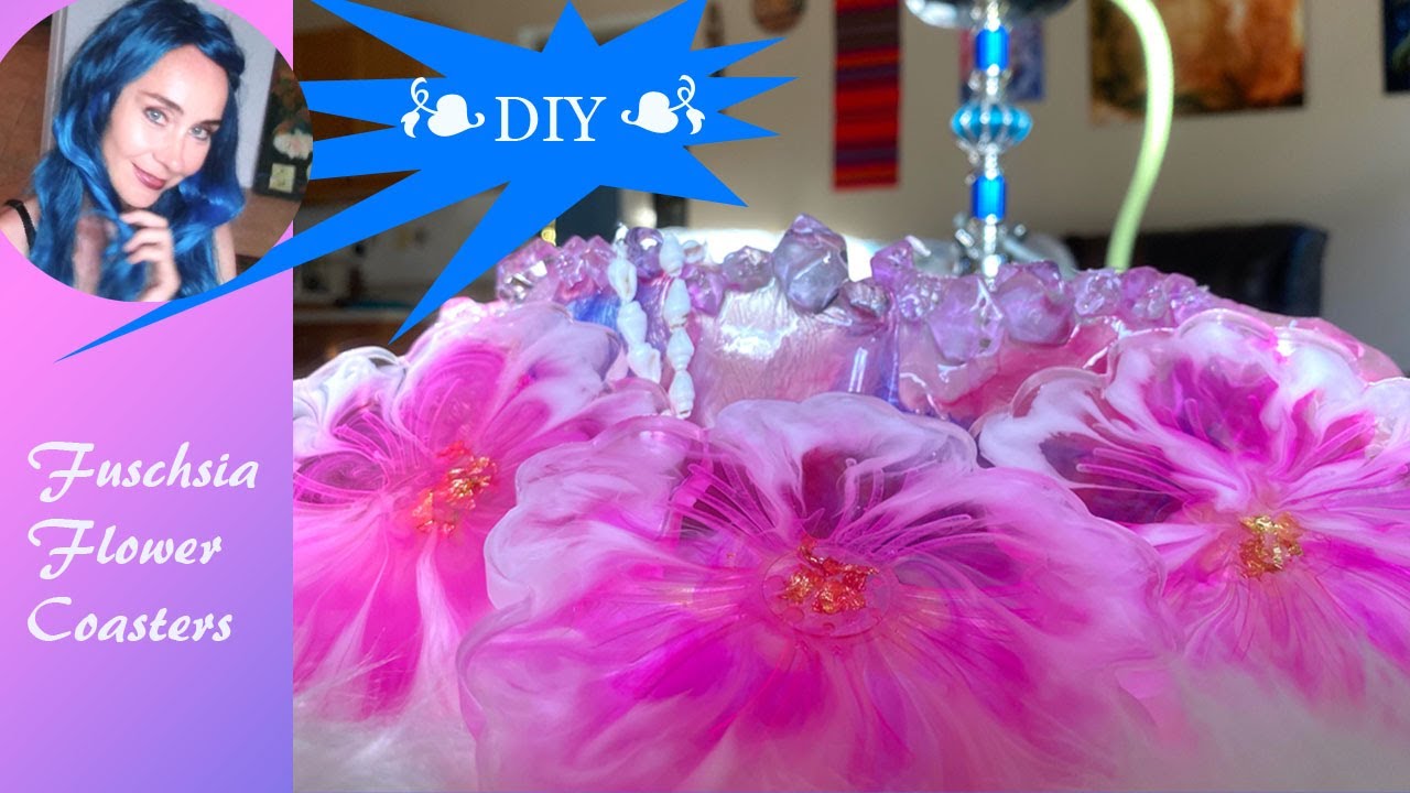(27) 🌸 Stunning Flower Resin Coasters 🌸 | DIY Tutorial with Elegant, Vibrant Colors! ✨🎨
