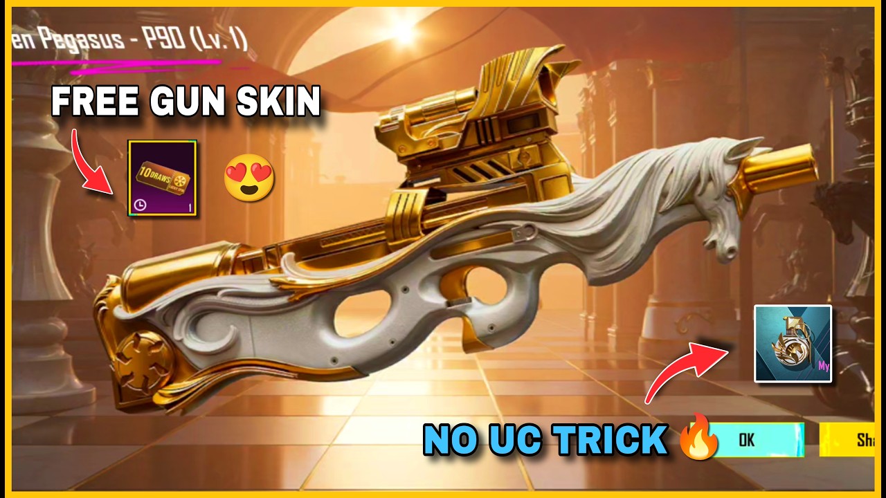 New P90 Lucky Spin Crate Opening 🔥 || Free NO UC TRICK Bgmi || New P90 Spin Bgmi