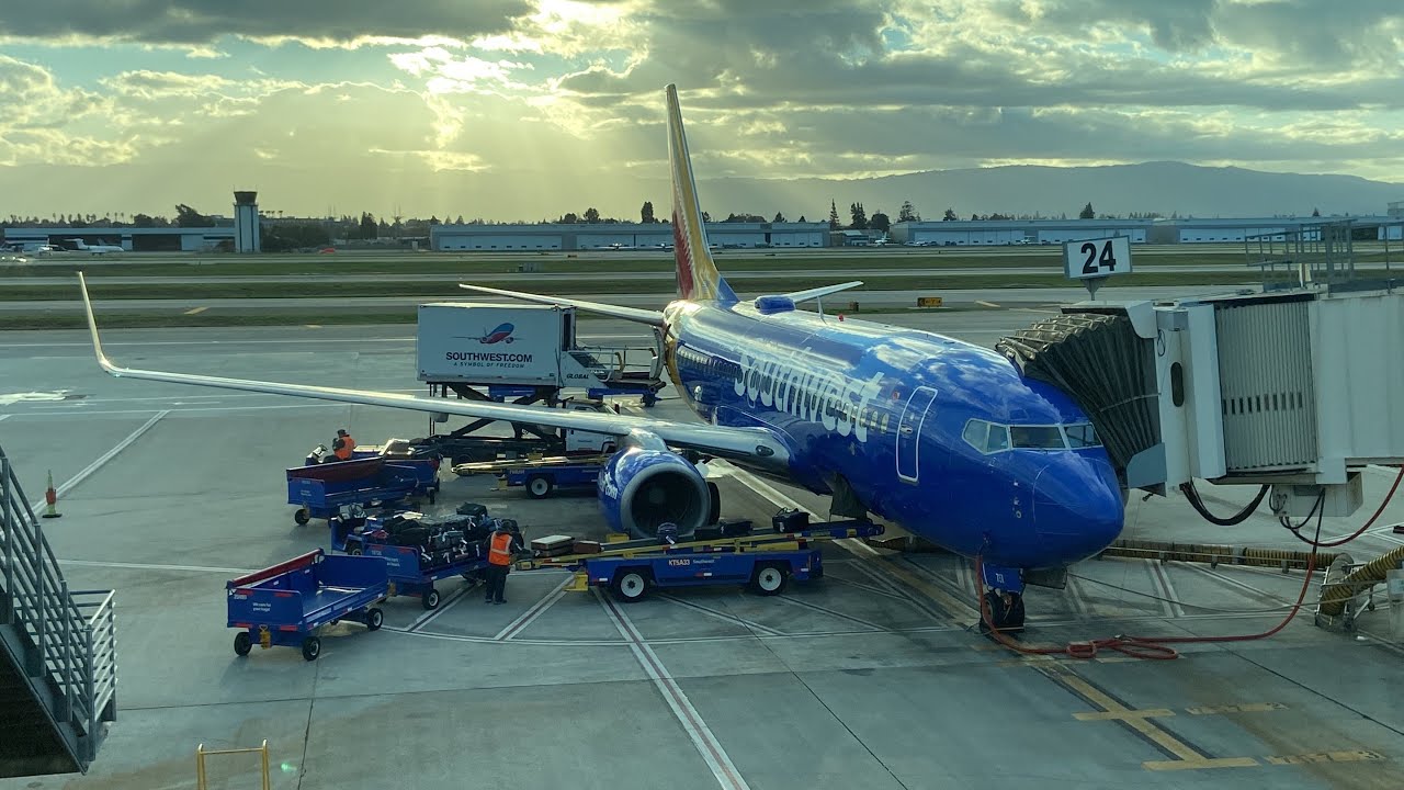 Los Angeles (LAX) ~ San Jose (SJC) - Southwest Airlines - Boeing 737-700 - Full Flight