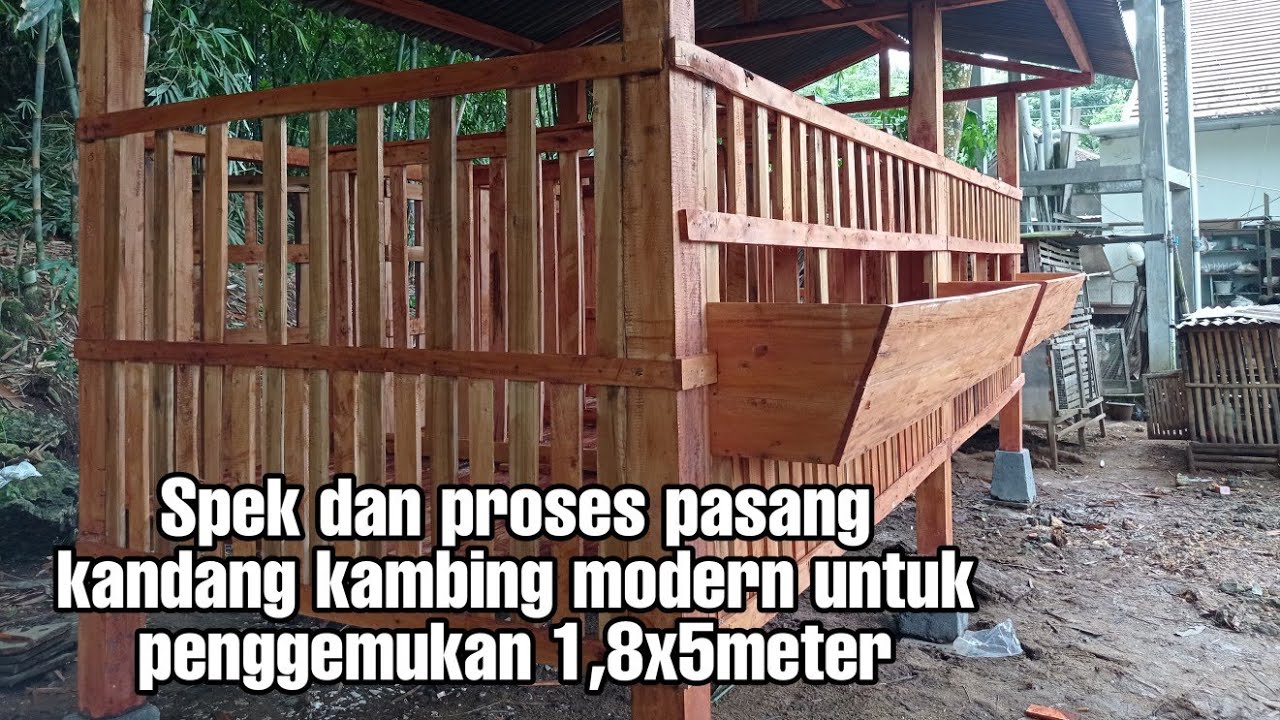 Kandang kambing modern 9 jutaan untuk penggemukan 1,8x5meter Gunungkidul jogja