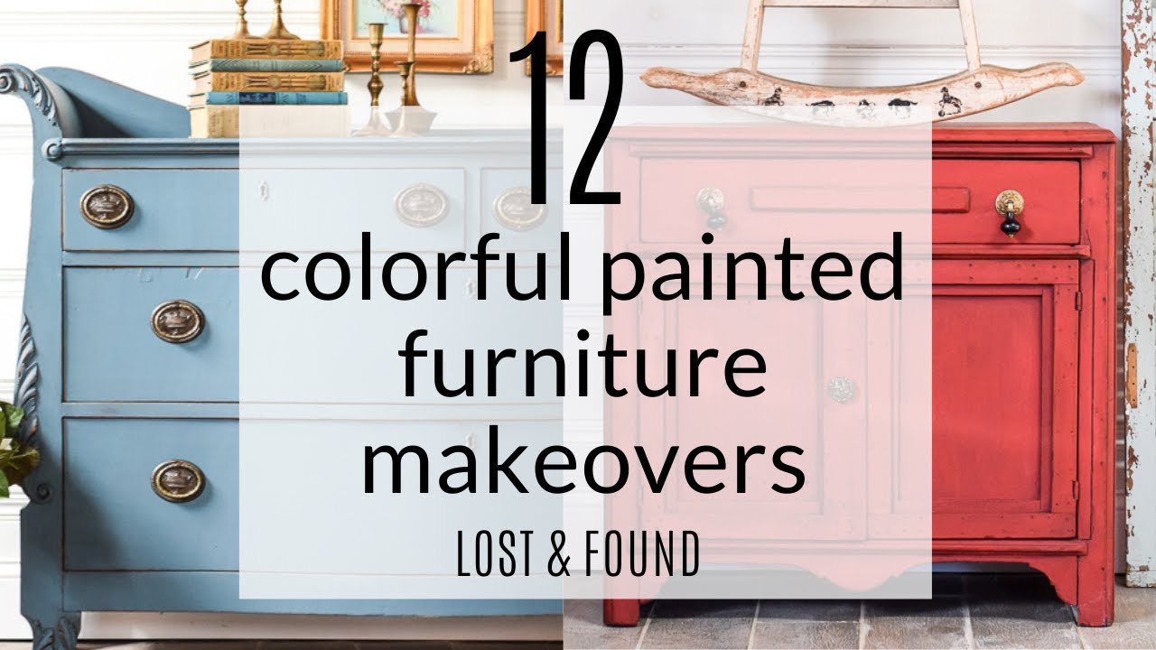 12 COLORFUL Painted Furniture Before & Afters | Painted Furniture Ideas | Furniture Flipping