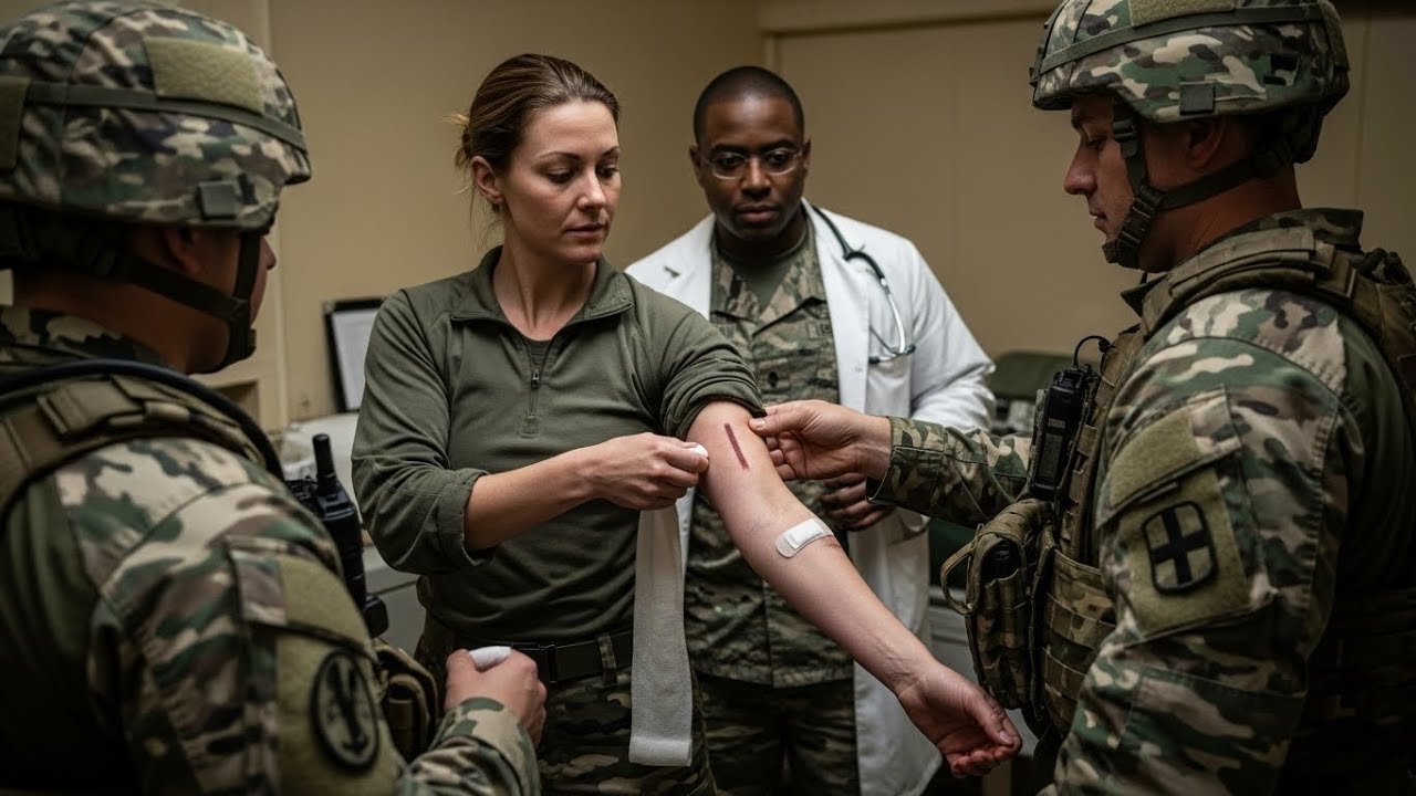 She Passed the Medic a Bandage — Then the Doctor Froze at the Widow Mark on Her Inner Arm