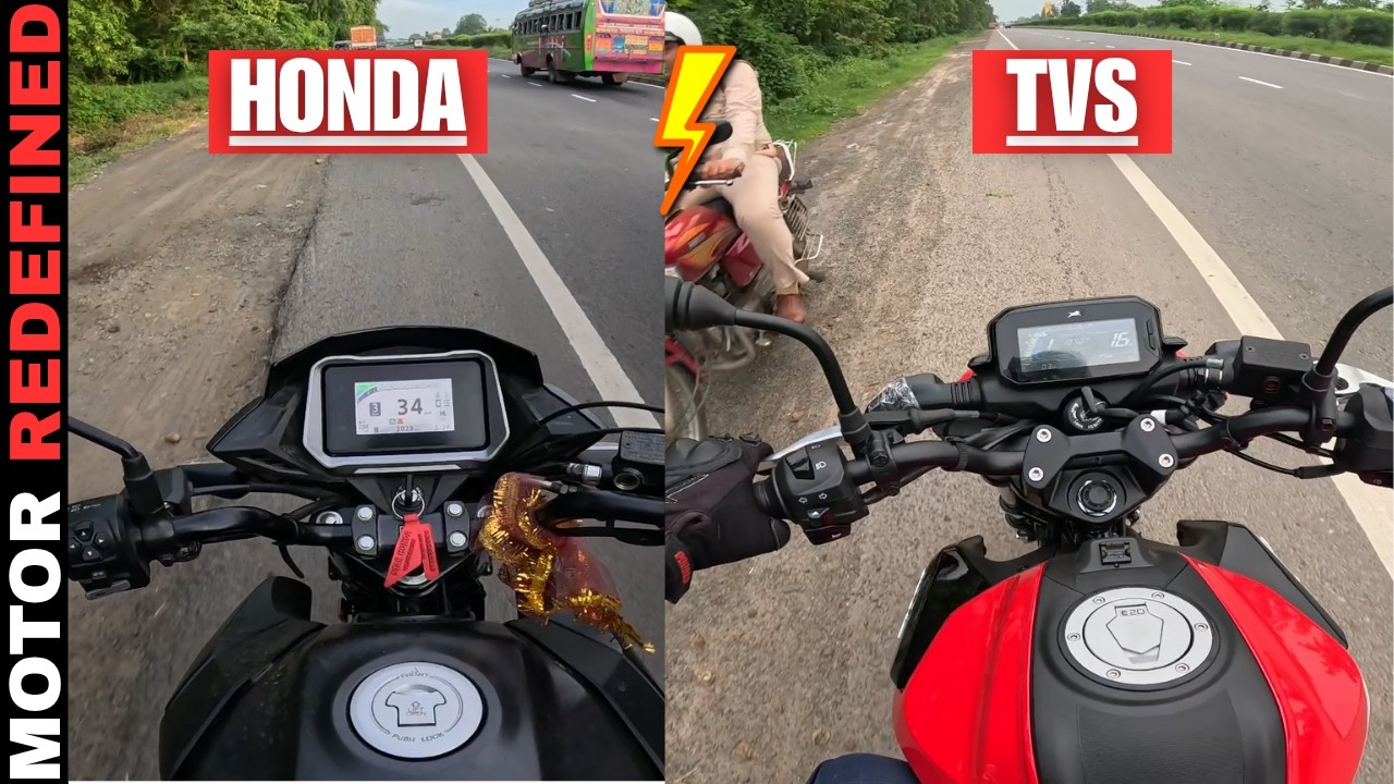 2025 TVS Raider 125 Kick Start Model VS Honda SP125 Ride Comparison.