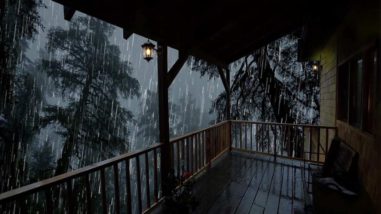 Lluvia Relajante Para Dormir - Sonido de Lluvia y Truenos - Rain Sound for Sleeping Study 231