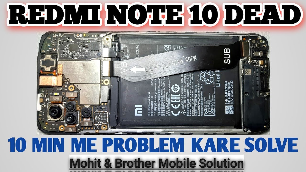 Redmi Note 10s Dead| Redmi note 10s not Turning on fix |@mohitbrothersmobilesolution