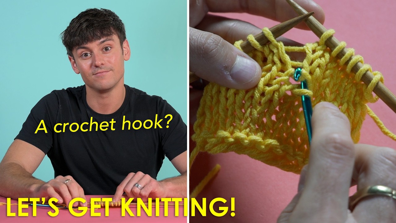 How to Fix Dropped Stitches in Knitting | Beginner's Guide with Tom Daley | Let's Get Knitting 🧶