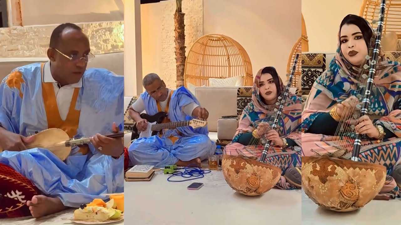 هول لكوكبة من الفنانين أماكة ولد دندني وسيداتي ولد سدوم في منزل كرمي منت  ابا 